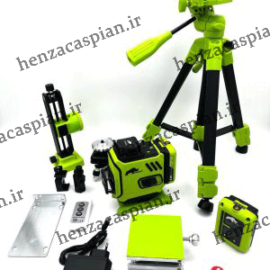 تصویر تراز لیزری هنزا مدل H04L چهار خط با سه پایه 